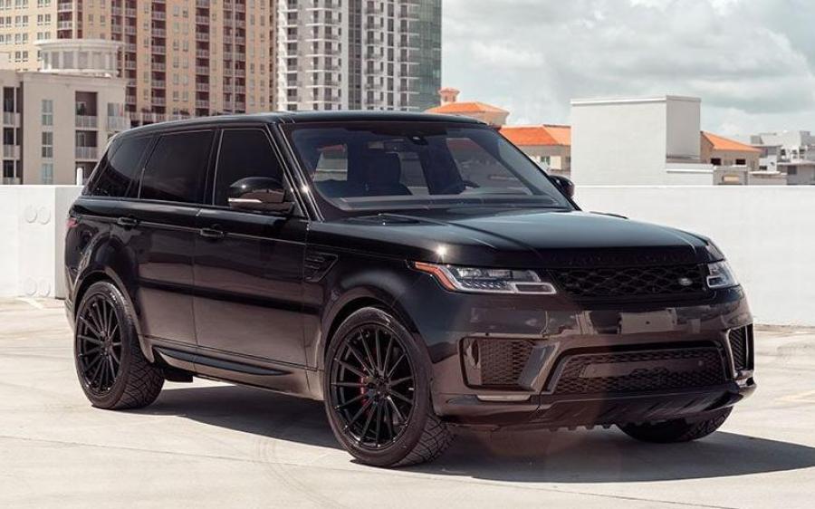 Land Rover Range Rover Sport Black on Avantgarde Wheels (AG M615) '2018